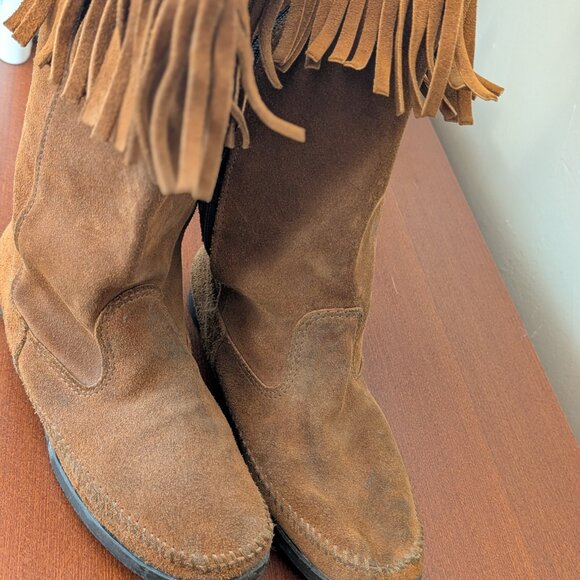 Minnetonka Leather Moccasin Boot - Picture 4 of 5